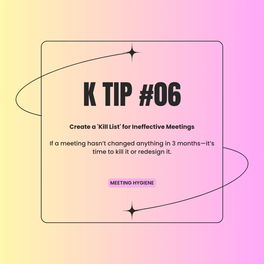 K Tip 06: 5-Minute Morning Routine for Peak Productivity
